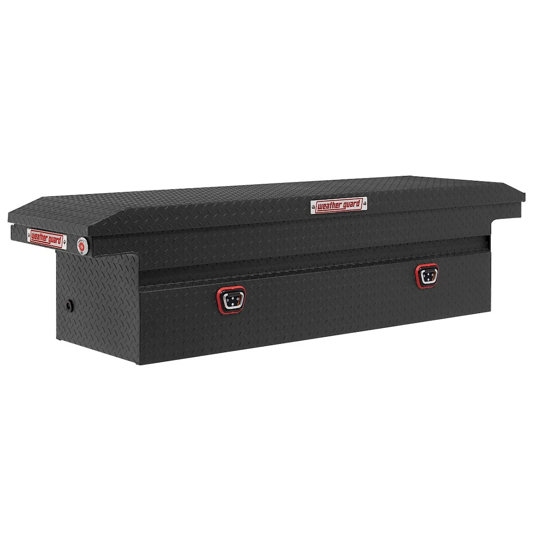 121-52-04 – WEATHERGUARD Tool Box, Crossover Low Profile Single Lid Powder Coated Textured Matte Black Aluminum 20 In...